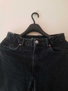 Zara Charcoal Mom fit denim