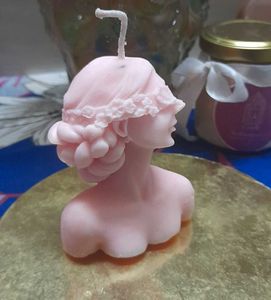 Scented Floral Blind Folded Lady Candle
