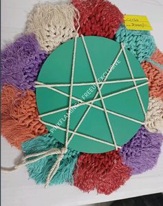 12 Inches Macrame Mirror