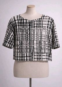 Checkered Crop Top