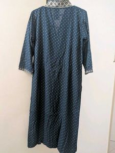 Bottle Green Kurta Palazzo Set With Dupatta