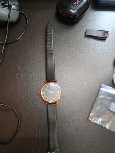 Classic Leather Strap Watch