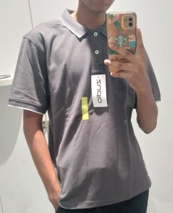 Gray Polo Shirt - Size Medium