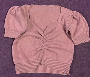 Ruched Puff Sleeve Top