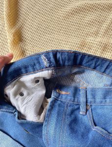 Blue High Waist Denim Shorts