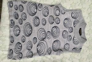 Navy embellished knit sweater 2 set top