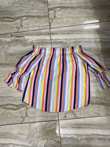 Striped Off-Shoulder Top