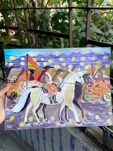 Himalayan Horses In The Rainy Fair