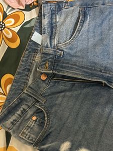 Denim Blue Ripped Jeans