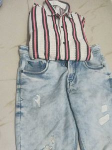Combo Offer Of Shirt And Damage Jeans 🔥😱