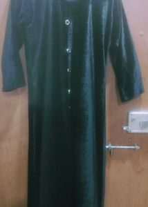 Elegant Black Velvet Kurta