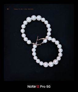 Pearl Hoop Earrings