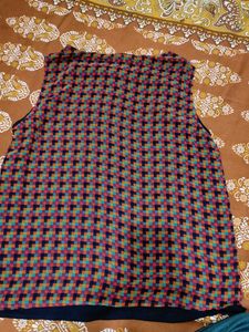 Good Condition Multi Colour Top