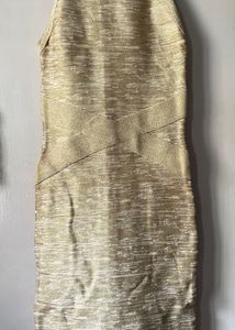 Golden bodycon dress