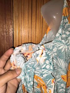 Floral Cold Shoulder Top