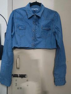 Denim Cropped Shirt
