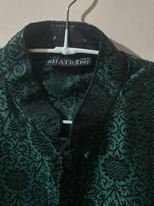 Royal Green Men’s Wedding Kurta