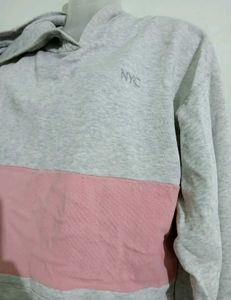 Grey &amp; Pink Hoodie