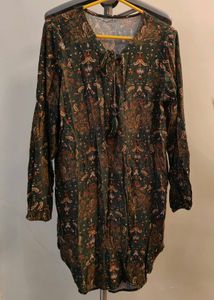 Paisley Print Tunic Top