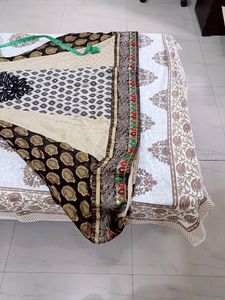 Black And Beige Kurta