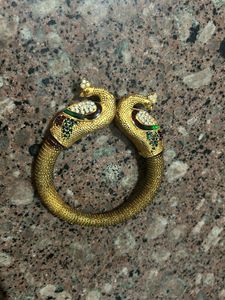 Peacock Gold Press Bracelet