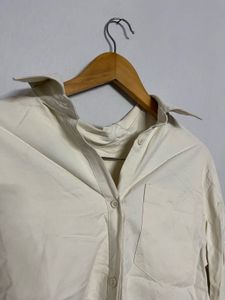 Beige Shirtdress with Tie Waist🤍🤍