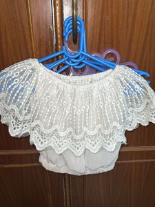 white crop top