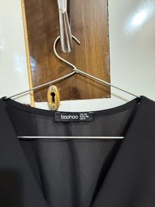 Boohoo Black Thong Top