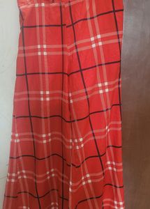 Red Checked Palazo