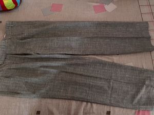 Gray Textured Pants