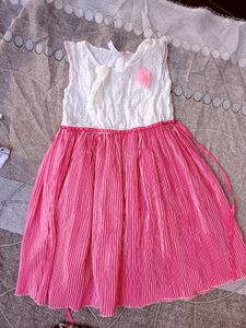 Pink & White Dress