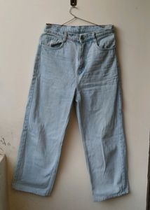 Light Blue Wide Leg Jeans