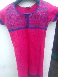 Pink & Blue Kurta