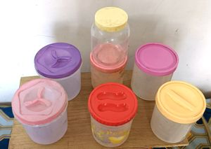 7 Plastice Jar For Kitchin