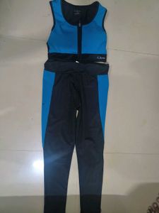 Blue & Black Activewear Set