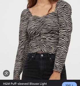 Zebra Print Long Sleeve Top- Dividend