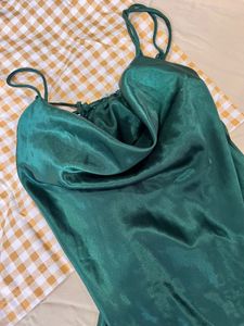 Emerald Green Slip Dress