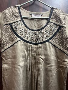 Grey Straight Kurta