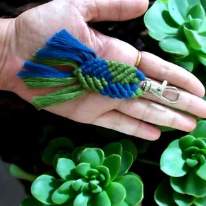 Handmade Macrame Fishtail Keychain