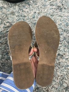 Tory Burch Silver Flats