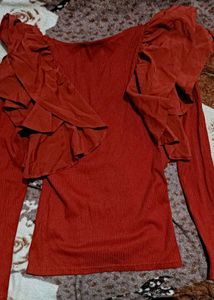 Ruffle Sleeve Top