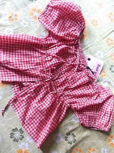 Red Gingham Top