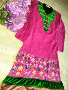 Woolen Embroided Kurta