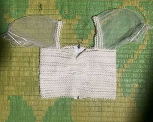 A White Crop Top