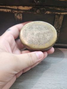 Vintage Brass Pill Box