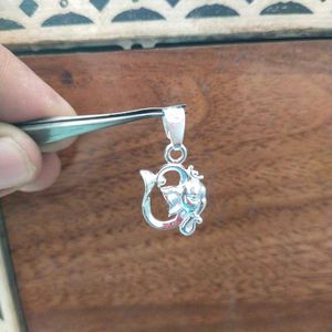 Pure Silver Om Pandent With Ganesha Ideal