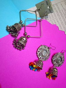 Boho Jhumka Earrings