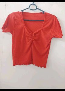 Red Crop Top