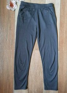Pinstripe Cropped Active Pants