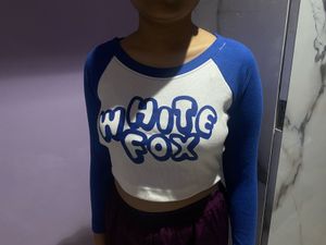 White Fox Crop Top